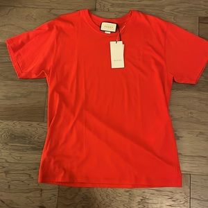 Gucci t shirt Red Gucci print